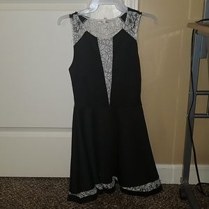 Black dress with lace
